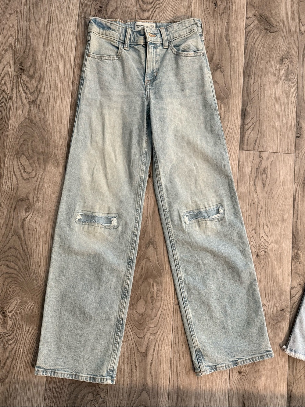 Abercrombie kids Light Wash Wide Leg Jeans